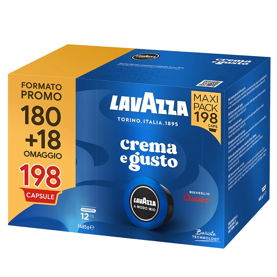 Crema e Gusto 180 Capsule + 18 OMAGGIO