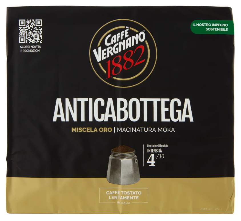 Caffè Vergnano 1882 Anticabottega Miscela Oro 2 x 250 g